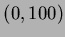 $(0,100)$