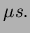 $\mu s.$
